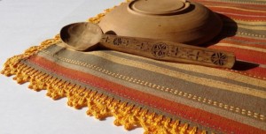 servet traditional cu bordura crosetata