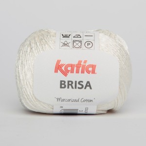 Fir de tricotat si crosetat Brisa bumbac mercerizat cu vascoza_ALB unt