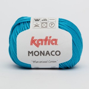Fir de crosetat papuci bumbac mercerziat Katia Monaco turcuaz 19