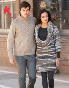 Merino Tweed_fir de tricotat și croșetat din lână, acril și vâscoză