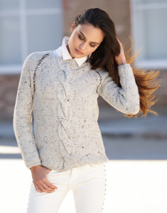 Merino Tweed_fir de tricotat și croșetat din lână, acril și vâscoză