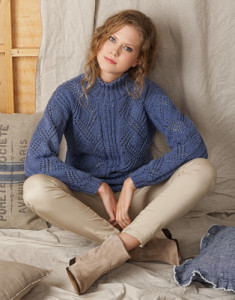 Merino Tweed_fir de tricotat și croșetat din lână, acril și vâscoză