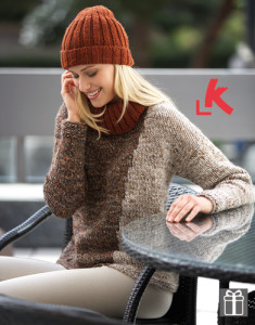Merino Tweed_fir de tricotat și croșetat din lână, acril și vâscoză