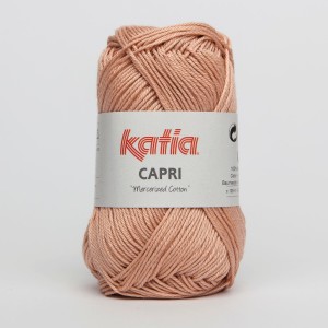 Fir Crosetat si Tricotat Bumbac Mercerizat Capri Somon Katia Spania