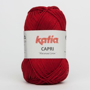 Bumbac mercerizat subtire Capri Katia 82150 rosu inchis