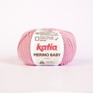 Fir de Tricotat si Crosetat din Lana Merino baby Extra Fin Katia 69 Roz