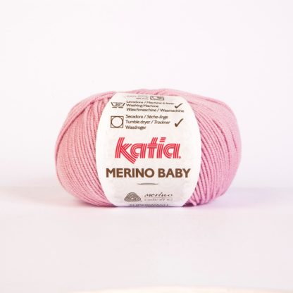 Fir de Tricotat si Crosetat din Lana Merino baby Extra Fin Katia 69 Roz