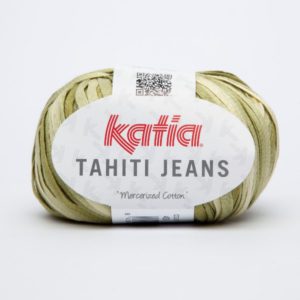 Katia Tahiti Jeans Fir Panglica Degrade Multicolor pt Papuci Crosetati