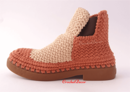 Bocancei Crosetati Handmade pe Talpa Orient Sport CrochetDecor