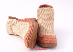 Ghete Crosetate pe Talpa Orient Sport CrochetDecor