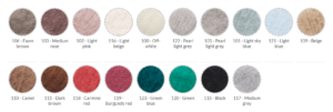 Culori Fire de Tricotat si Crosetat Alpaca si Mohair - Katia Aire Concept