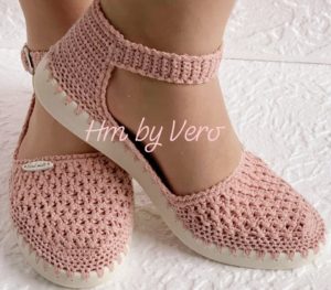 Espadrile Crosetate pe Talpa Marina - cu gauri