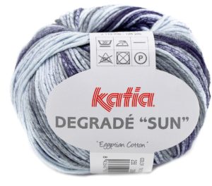 Bumbac Egiptean Multicoilor pt Tricotat si Crosetat Katia Degrade Sun 255