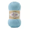 Alize Diva Silky Effect_Cod 346_Albastru cer_fir de tricotat si crosetat