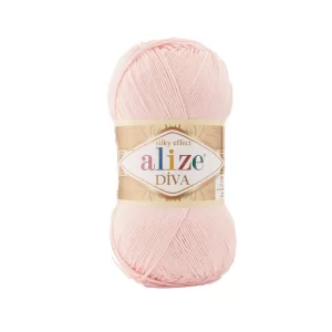 Fir de tricota si crosetat Alize Diva Silky Effect_cod 161_Sampanie Roze