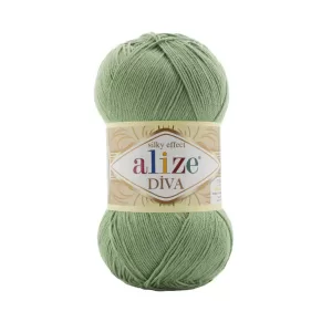 Fir de tricotat si crosetat Alize Diva Silky Effect_Cod _852_Verde