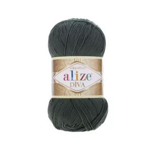 Fir de tricotat si crosetat Alize Diva Silky Effect_Cod _131_Verde Kaki