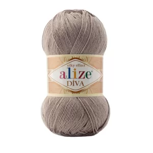 Fir de tricotat si crosetat Alize Diva Silky Effect_Cod _167_Bej