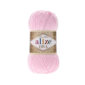 Fir de tricotat si crosetat Alize Diva Silky Effect_Cod _185_Roz