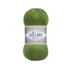 Fir de tricotat si crosetat Alize Diva Silky Effect_Cod _210_Verde Mar