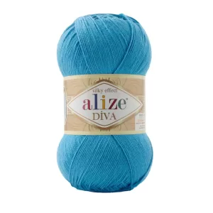 Fir de tricotat si crosetat Alize Diva Silky Effect_Cod _245_Turcoaz