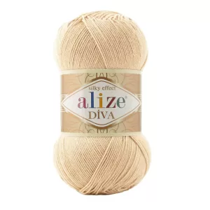Fir de tricotat si crosetat Alize Diva Silky Effect_Cod _368_Bej Panza