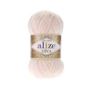 Fir de tricotat si crosetat Alize Diva Silky Effect_Cod _382_Roz Piersica Deschis