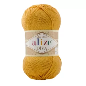 Fir de tricotat si crosetat Alize Diva Silky Effect_Cod _488_saffron
