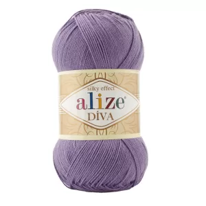 Fir de tricotat si crosetat Alize Diva Silky Effect_Cod _622_Mov steluta de toamna Aster