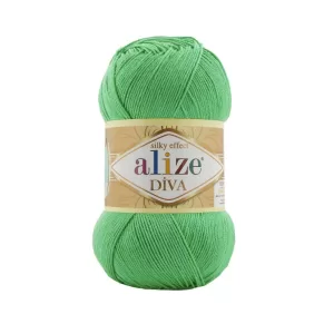Fir de tricotat si crosetat Alize Diva Silky Effect_Cod _778_Verde Primavara