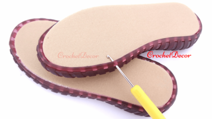 Talpi de Crosetat Barefoot Flexibile pt Copii - Kid Soft cu Gauri Crochetdecor