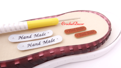 Accesorii Etichete Handmade Lucru Manual Papuci Crosetati