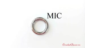 Copy of Inel Carabina cu clapeta_MIC 2 cm interior_Culoare Argintiu
