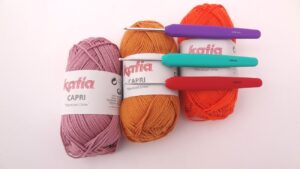 Crosete pt Crosetat Katia Knit Pro si fire Capri katia Bumbac Usor Lucios