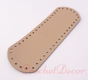 Baza Lunga Piele Bej Mat Posete si Genti Crosetate Manual