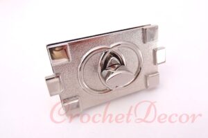 Inchizatoare Metalica Argint Inox Genti Crosetate si Posete Crosetate - OLIM