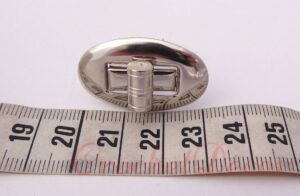 Inchizatoare Metalica Inox Genti Crosetate OVAL