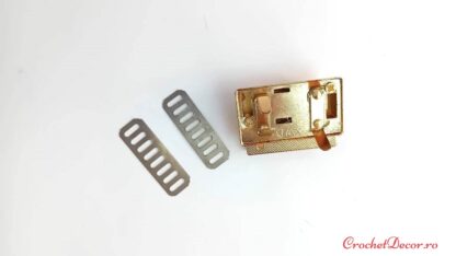 Inchizatoare metalica GIULIA prindere cu cleme_posete crosetate