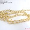Lant din aliaj usor MARE_latime 2 cm, lungime 120 cm_Auriu