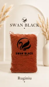 Swan Black fir pentru crosetat genti_Ruginiu