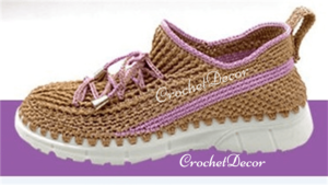 Adidasi Crosetati pe Talpa Athlete CrochetDecor