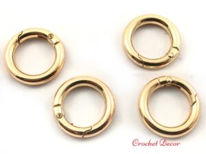 Inele carabina pentru genti posete diametru interior 2 cm_Auriu