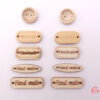 Etichete Embleme Lemn Hand Made Accesorii Crosetat si Tricotat