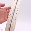 Full Zipp - fermoar cu bordura din piele ecologica 30 cm - crem pt genti crosetate