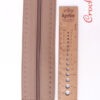 Half Zip Fermoar 28 cm Cu Margine Gaurita pt Genti Crosetate