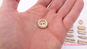 Nasture Lemn Hand Made Accesorii Crosetat