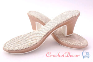 Talpi Rebecca pt Sandale Crosetate cu Toc