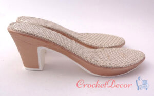 Talpi cu Toc Rebecca pt Sandale Crosetate - CrochetDecor