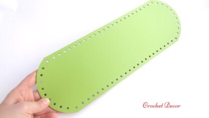 Baza pentru fund de geanta perforata_petra_36x12 cm_culoare Verde Lime