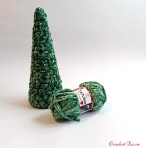 Bradut crosetat in model Steluta Jasmine_Fir Vellutino_Crochet Decor_2